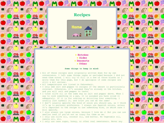 recipes screenshot
