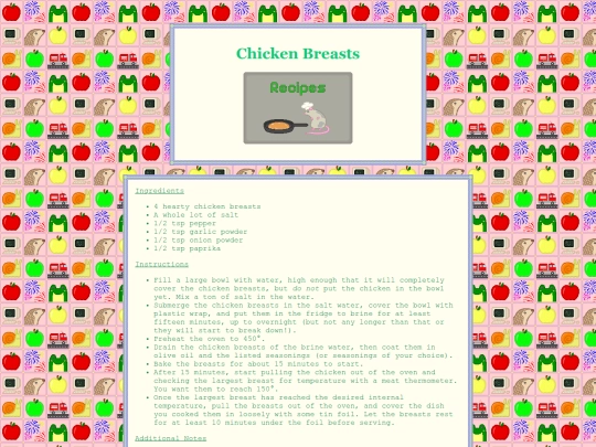 recipes/chickenbreasts screenshot