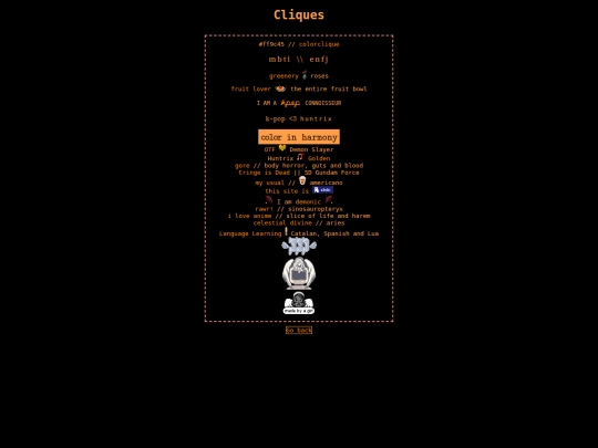 cliques screenshot