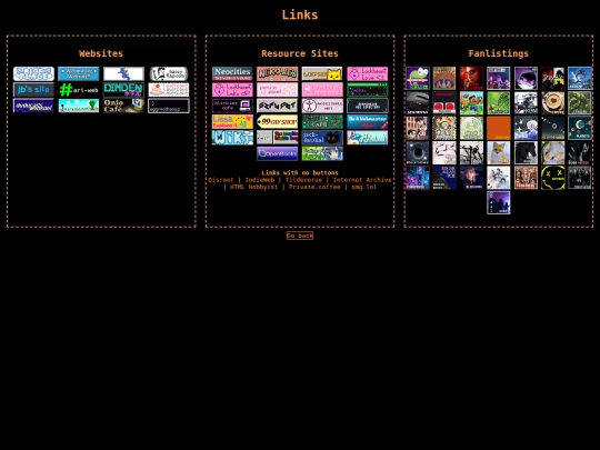 links screenshot