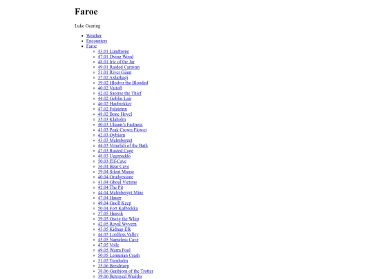 Faroe screenshot