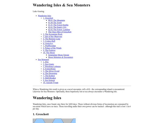 Wandering Isles & Sea Monsters screenshot
