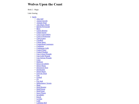Wolves Upon the Coast Book 2 - Magic screenshot