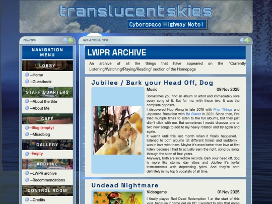 en/archive/lwpr-archive screenshot