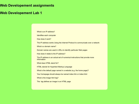 Webdevelopement/webDev screenshot