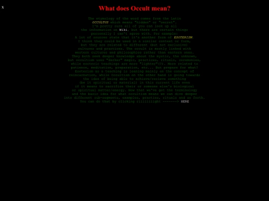 occult screenshot