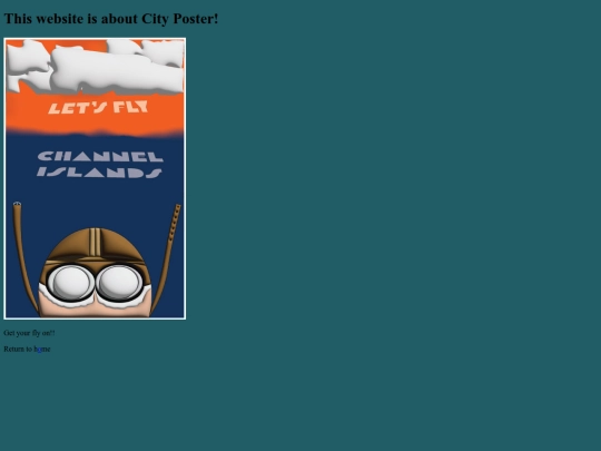 Final Project/final/CityPoster screenshot