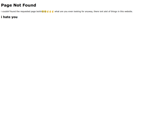 not_found screenshot