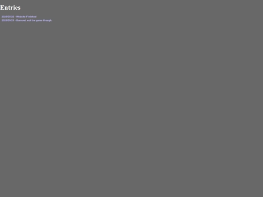 entries screenshot