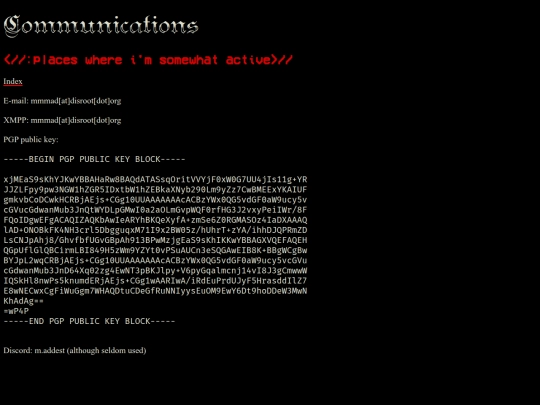comms screenshot