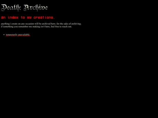 death/archive screenshot