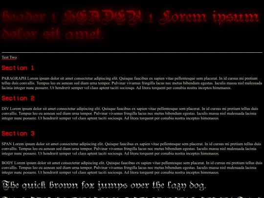 test screenshot