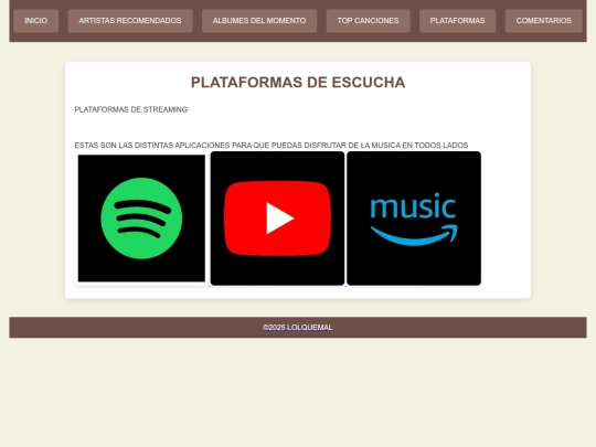 paginas/PLATAFORMAS screenshot