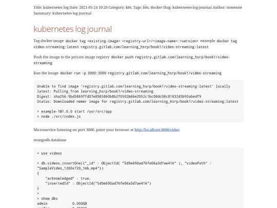 notes/kubernetes-journal screenshot