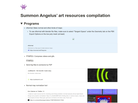 resources screenshot