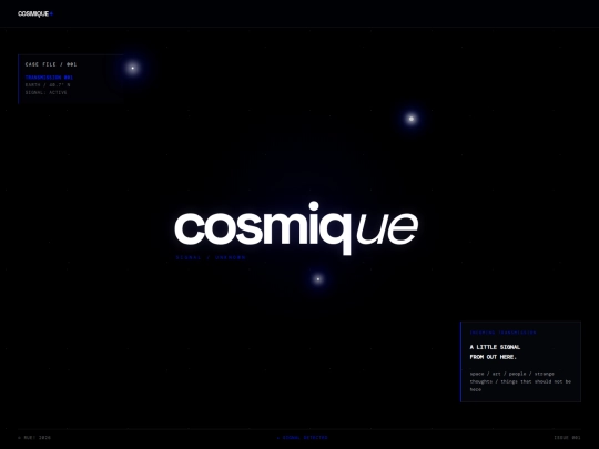 COSMIQUE screenshot