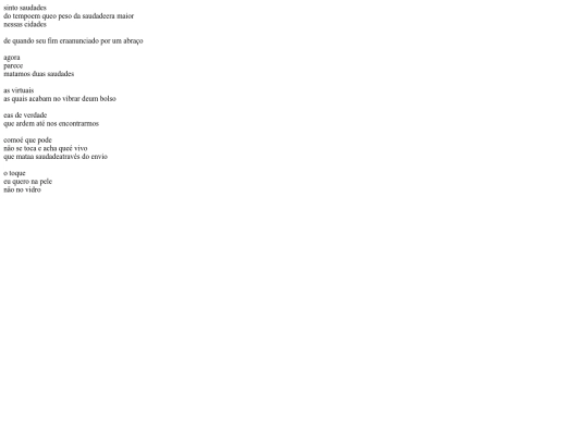 saudades screenshot