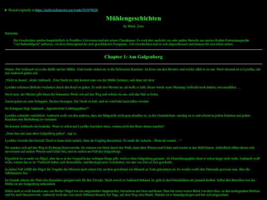 zora_stories/Muehlengeschichten screenshot