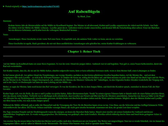 zora_stories/Rabenfluegeln screenshot