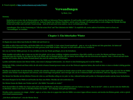 zora_stories/Verwandlungen screenshot