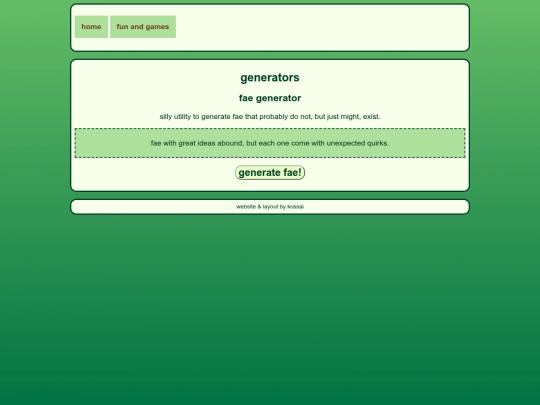 fun/generators/fae_ideas screenshot