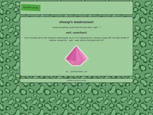 shrines/shezow/shezap/weaknesses screenshot