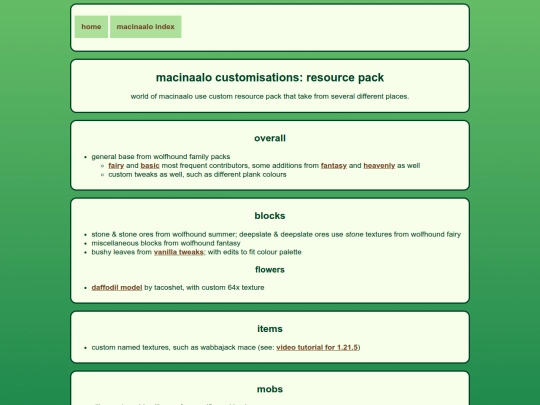 worlds/minecraft/macinaalo/customisations/resource_pack screenshot