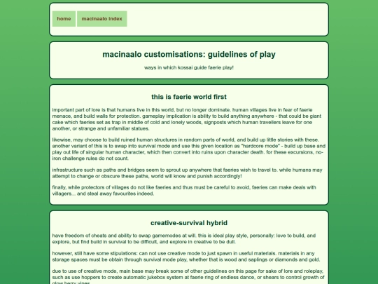 worlds/minecraft/macinaalo/customisations/rules_guidelines screenshot