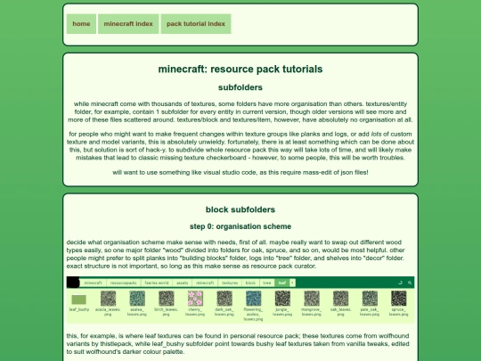 worlds/minecraft/resource_pack_tutorials/subfolders screenshot