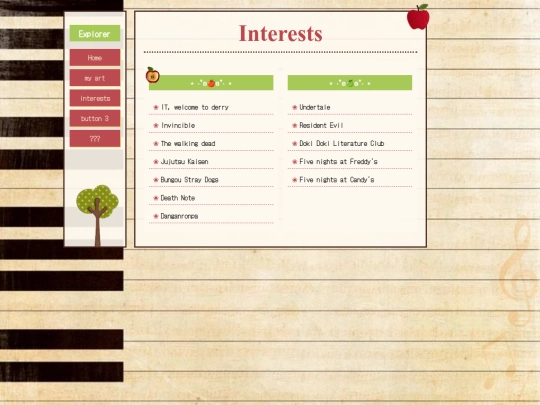 interests screenshot