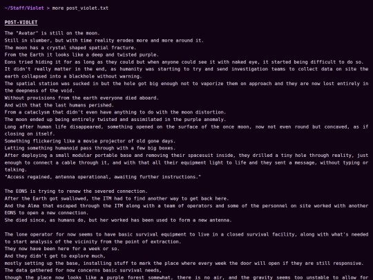 Staff/Violet/post_violet screenshot