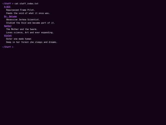 Staff screenshot