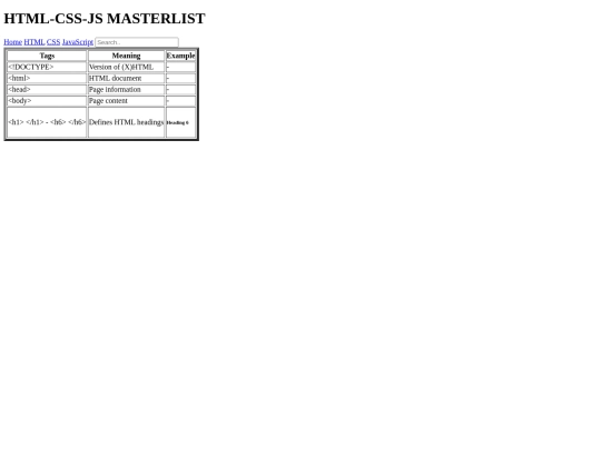 html screenshot