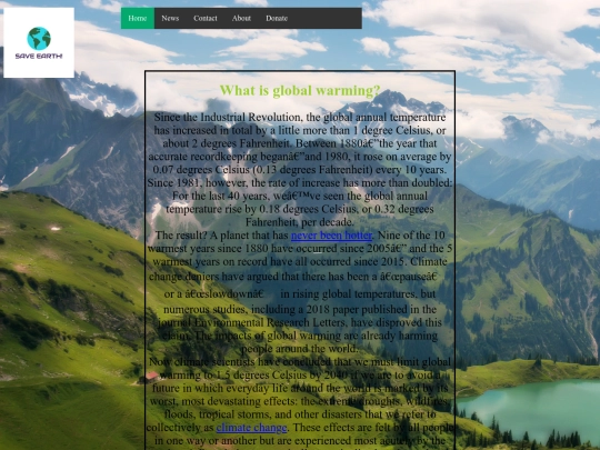 Save The earth website/save_the_earth screenshot