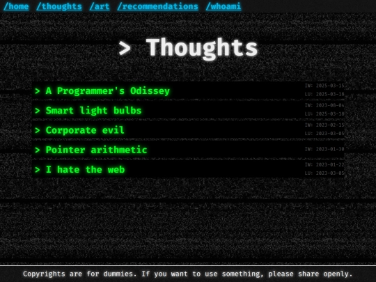 thoughts screenshot