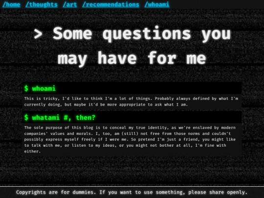 whoami screenshot