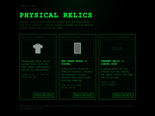 merch screenshot
