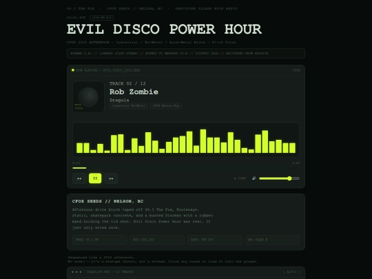 playlist screenshot