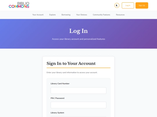 login screenshot