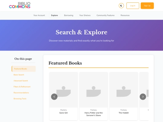 search-explore screenshot