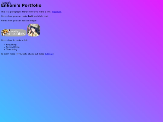 index screenshot