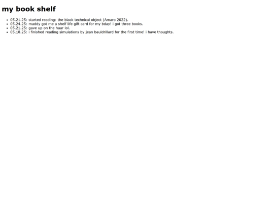 pages/bookshelf screenshot