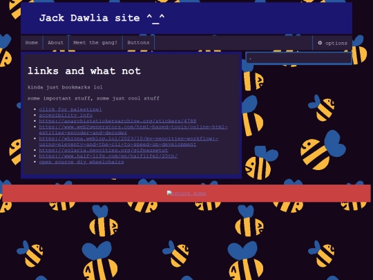 page/important-stuff screenshot