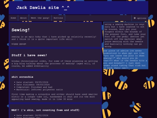 page/sewing screenshot