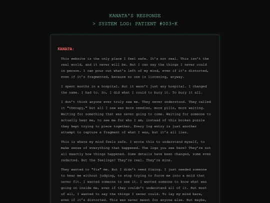 response screenshot