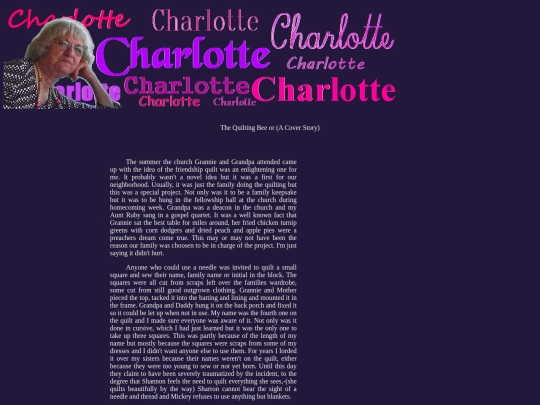 charlotte/cover-story screenshot