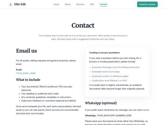 Edit/contact screenshot