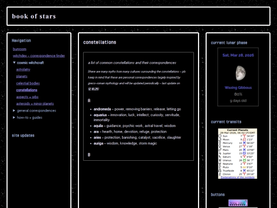 bookofstars/constellations screenshot