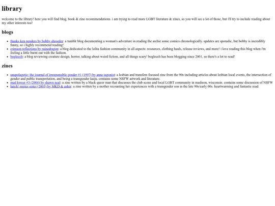 html/library screenshot