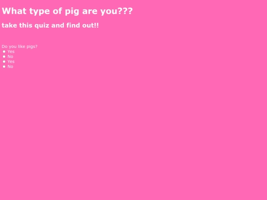 pigquiz screenshot